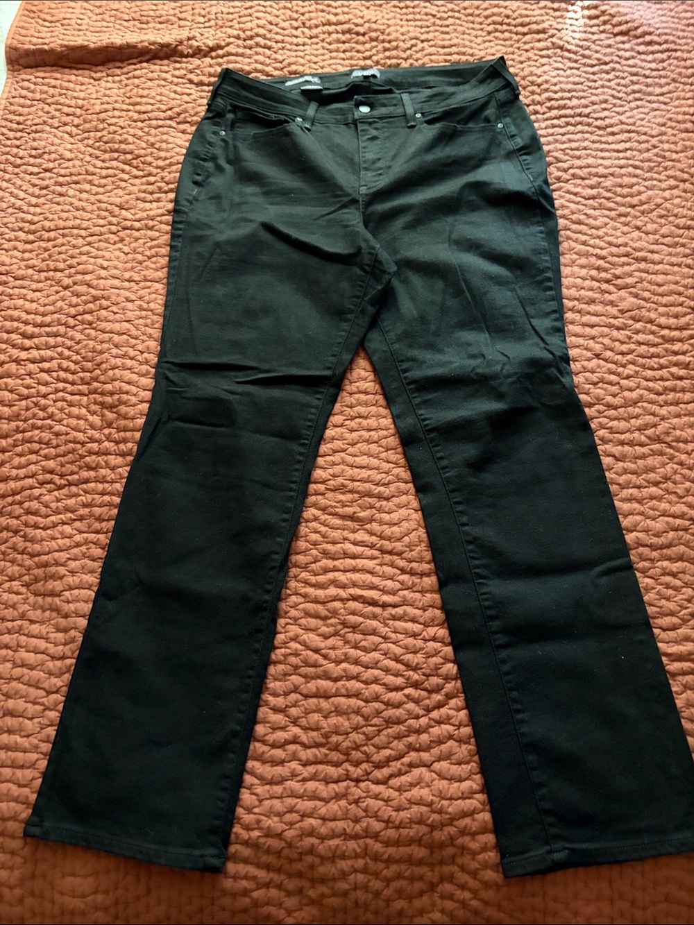 NYDJ Marilyn Size16W Straight Leg Black Women’s Jeans
